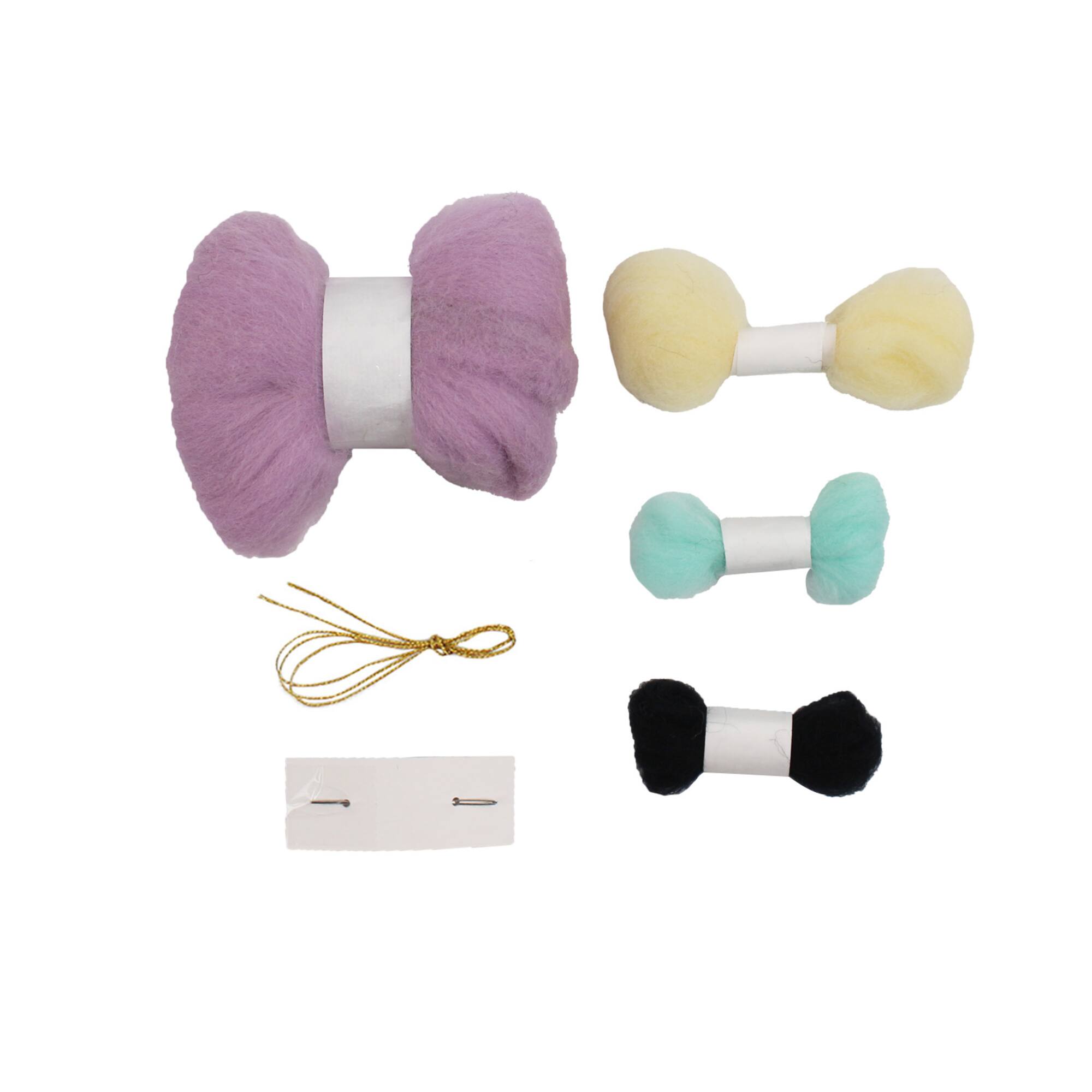Lavender Bear with Popsicle Needle Felting Kit by Loops & Threads®
